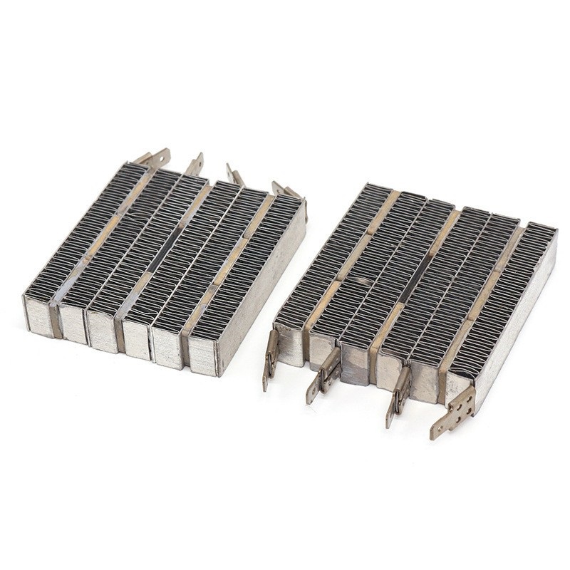 Non-insulated Ripple Blowing PTC Air Heater 1000W for Air Conditioner Air Curtain Temperature Rise Dehumidifier Mushroom Cooling