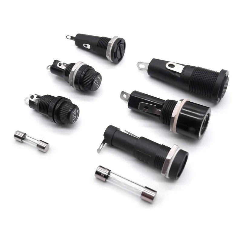 Screw Cap Chassis 6.3A 10A 5x20mm 6x30mm 10x38mm 2AG 3AG 5AG Ceramic Glass Tube Bayonet Panel Mount Fuse Holder