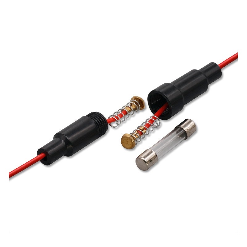 2AG 5x20 Fuse Holder 3AG 6x30 Fuse Block 5AG 10x38mm Fuse Box for Car Home Appliance Inner Wire Harness