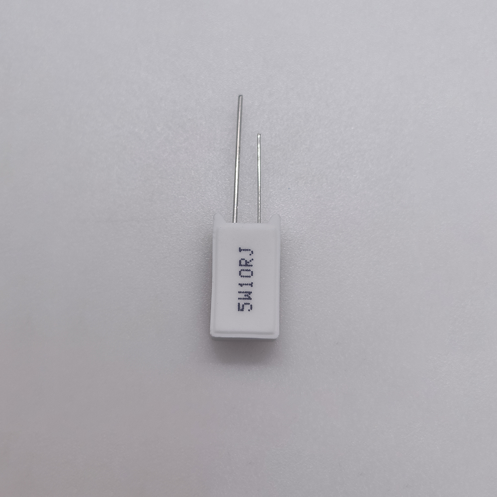 固定电阻器陶瓷壳热熔断水泥电阻器5W10RJ  内置温度保险丝熔断器